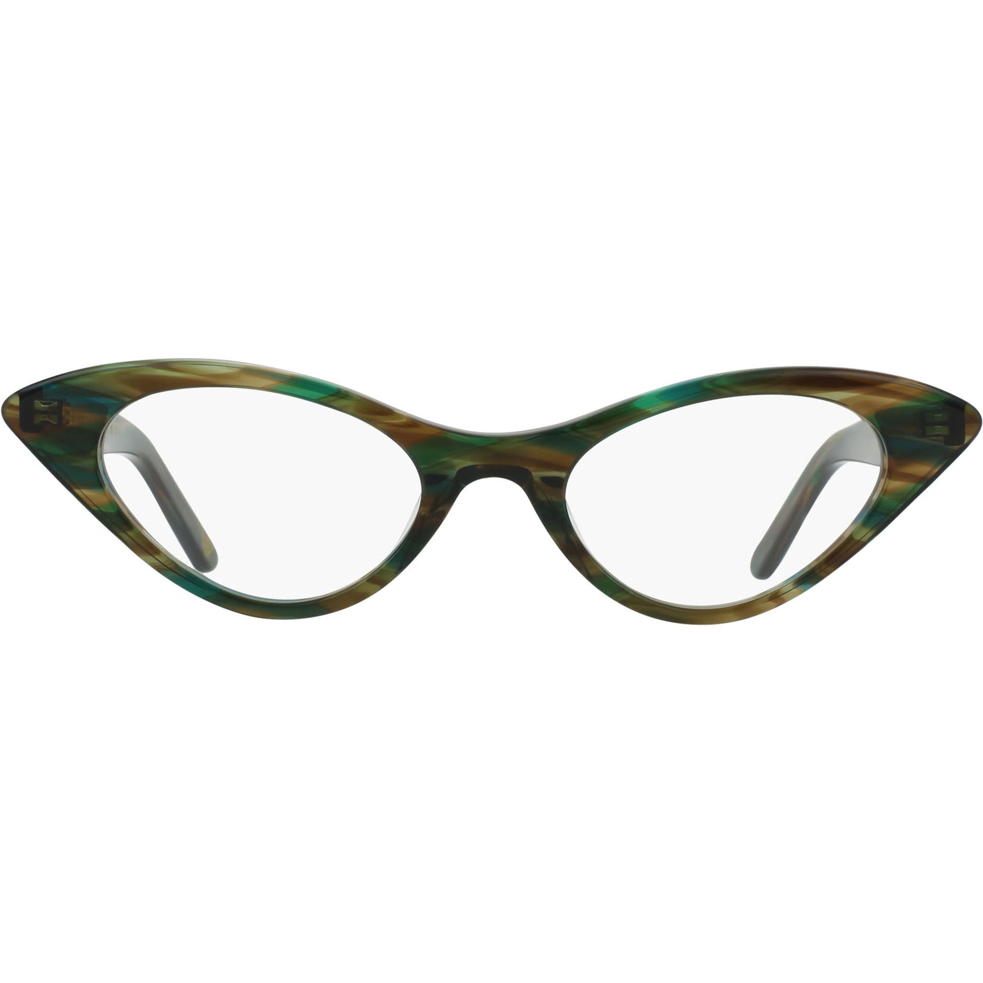 Black Retro-Vintage Acetate Cat-Eye Full-Rim Eyeglasses